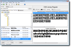 X-Fonter screenshot installed fonts