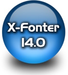 X-Fonter font manager logo