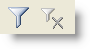 The Filter and Clear Filter buttons in the X-Fonter toolbar