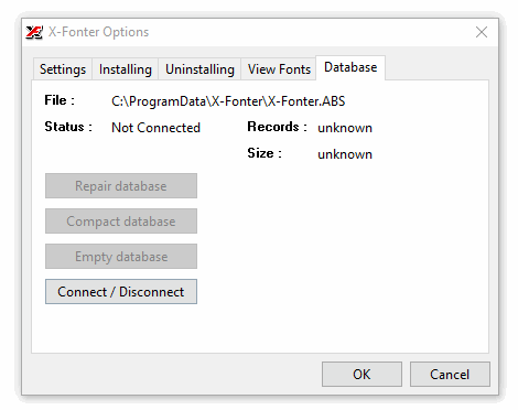 Database Settings
